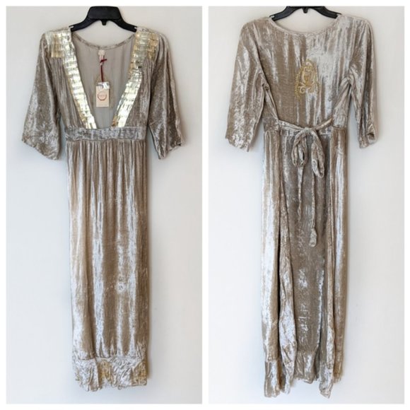 Anthropologie RAGA Romantic Visions Velvet Dress - Picture 3 of 8